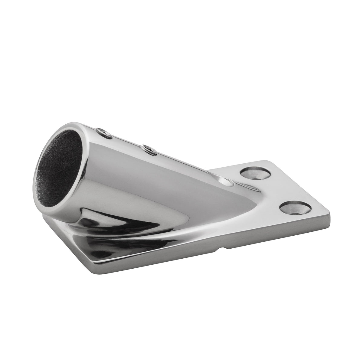 Whitecap, Handrail Fitting Rectangular Base 3-1/4" x 1-7/8" - 1" Tube O.D. - 30°- Stainless Steel