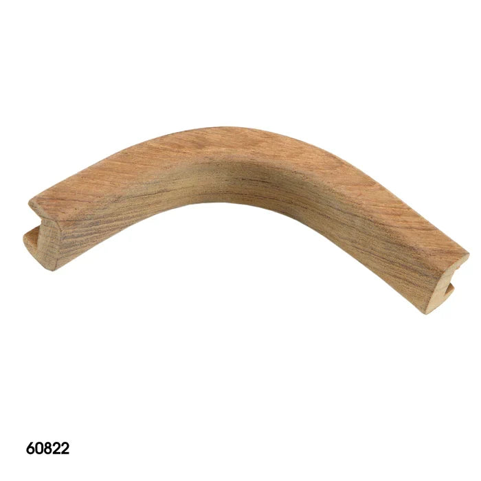 Teak Bulkhead Molding Inside Corner-1/2" Track
