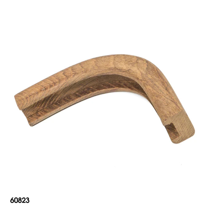 Teak Bulkhead Molding Outside Corner-1/2" Track