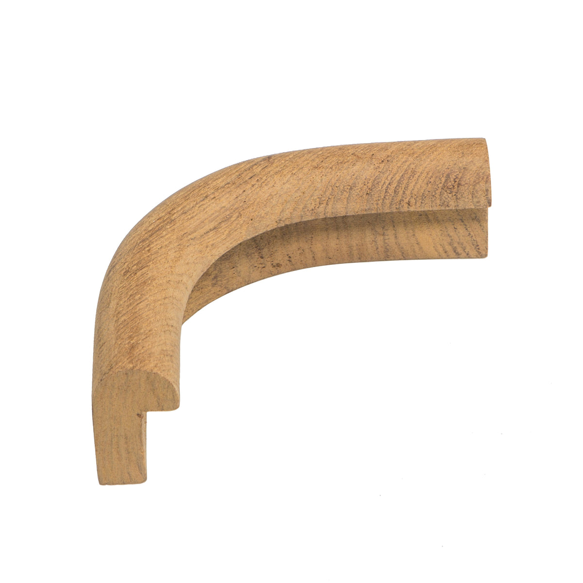 Teak Molding, Outside Corner, 2" Inside Radius, 2.5" Outside Radius