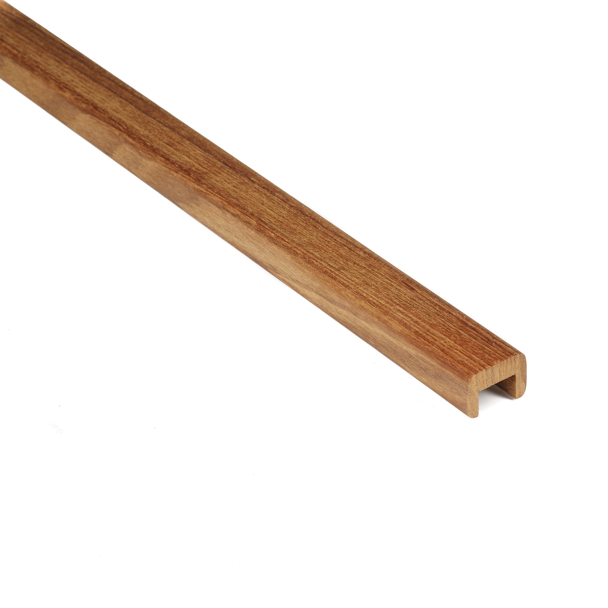 Teak Cap Molding 7/8" Wide with 1/2" Groove, 5 ft