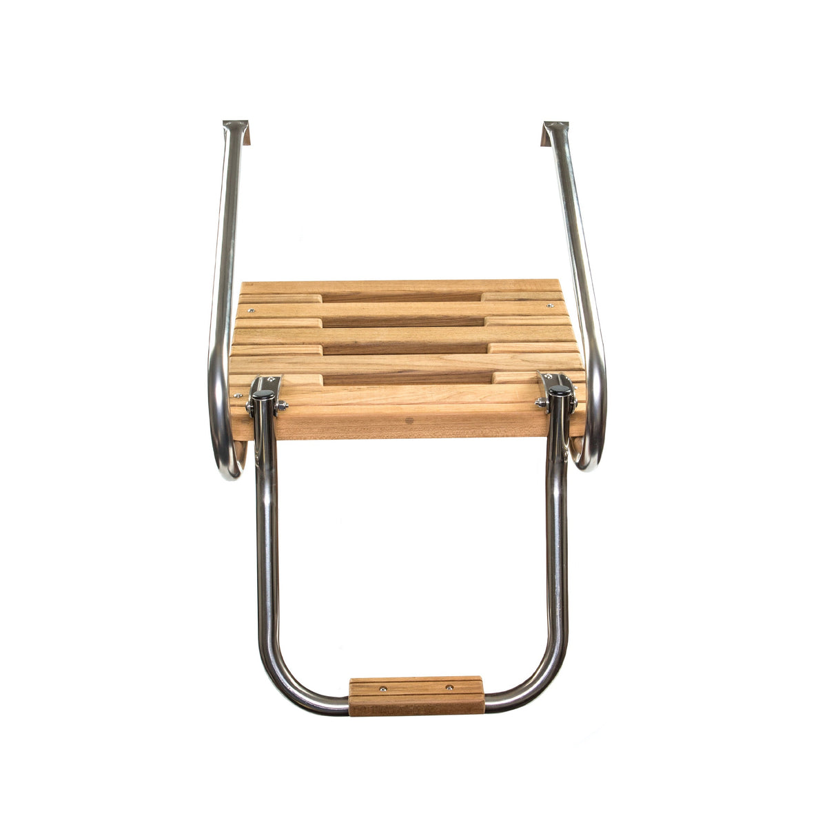 Swim Platform with Ladder, Teak, Two Side Rails, I/O Use, w/hardware