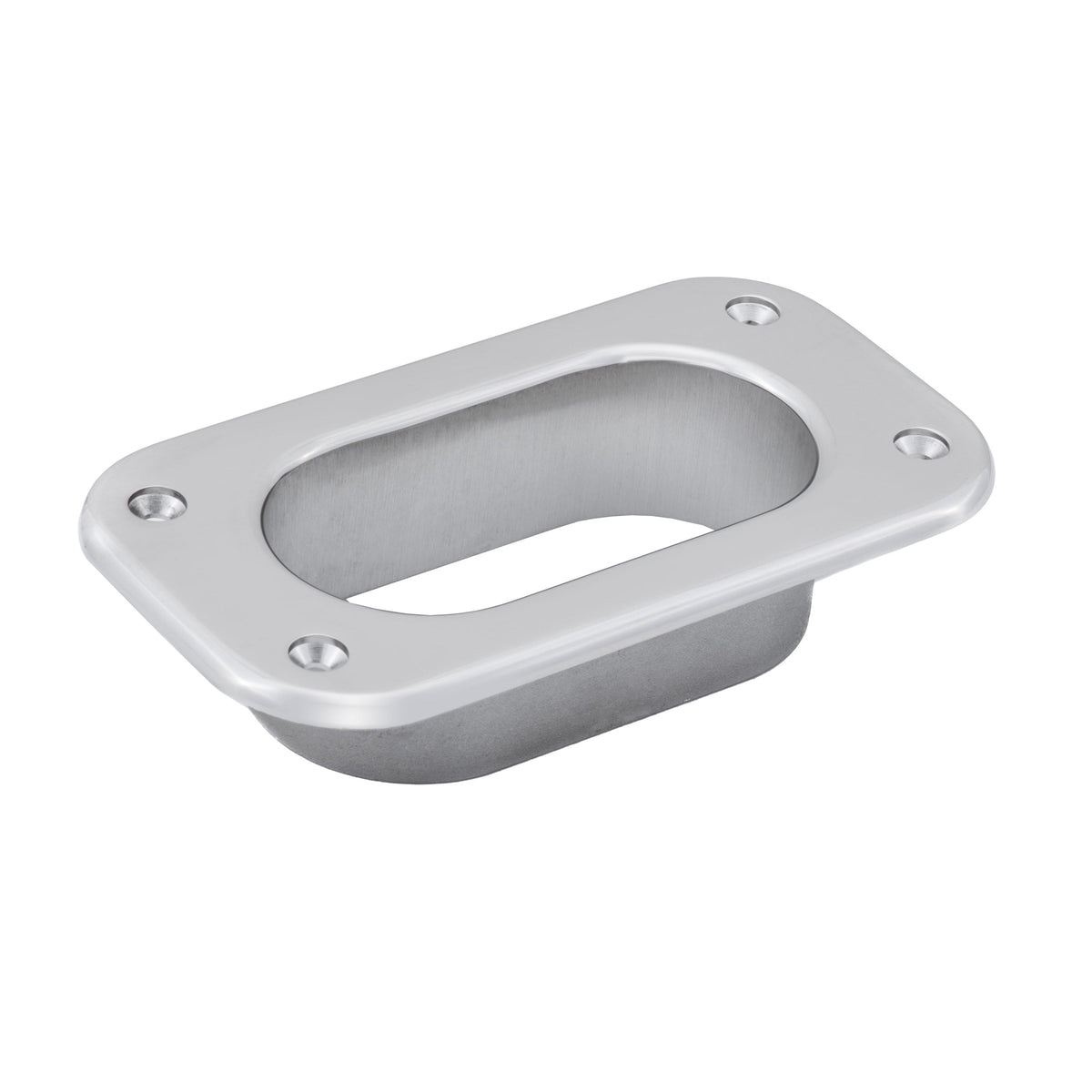 Hawse Pipe, Rectangular Plate, 4" x 1-7/8" Interior Hole