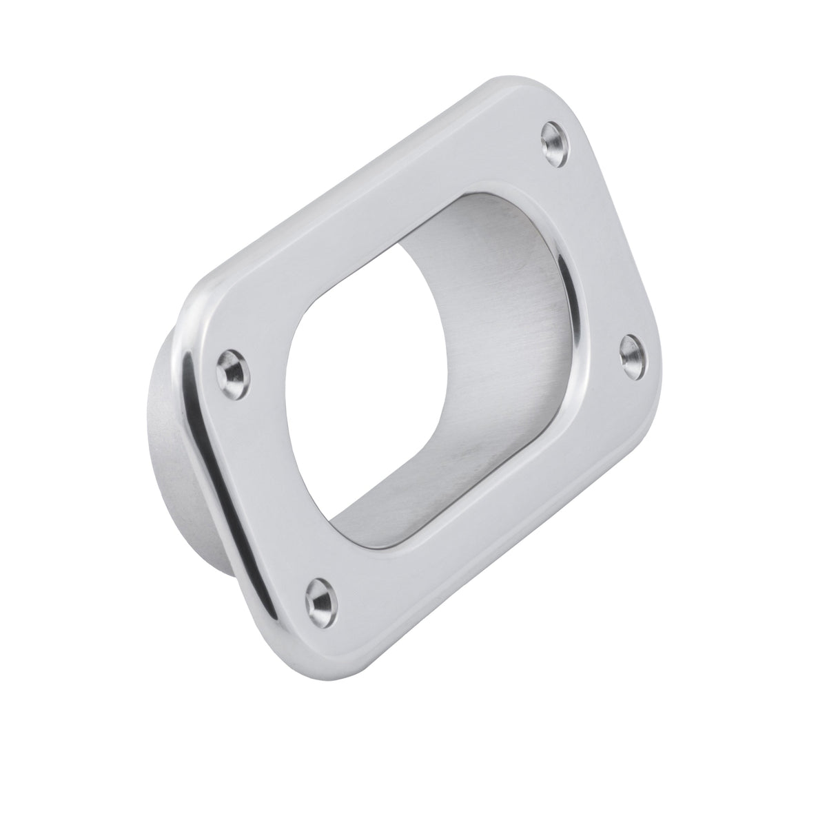 Hawse Pipe, Rectangular Plate, 4" x 1-7/8" Interior Hole
