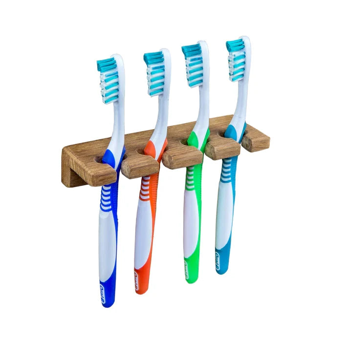 Teak Toothbrush Holder