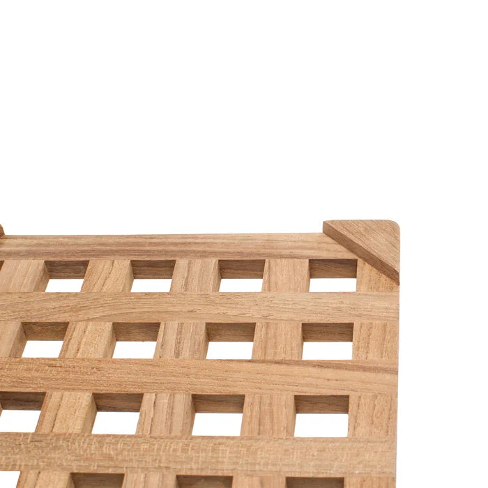 Teak Square Trivet 8"