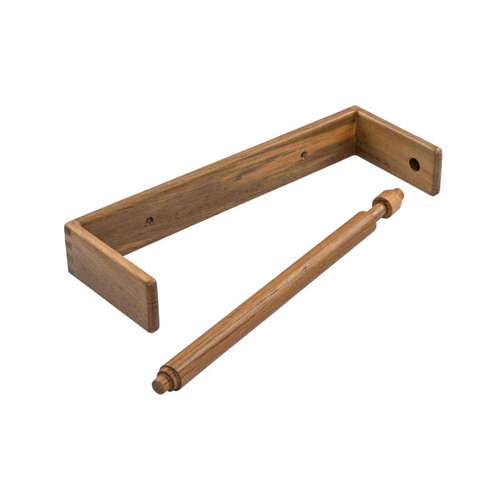 Teak Wall-Mount Paper Towel Holder