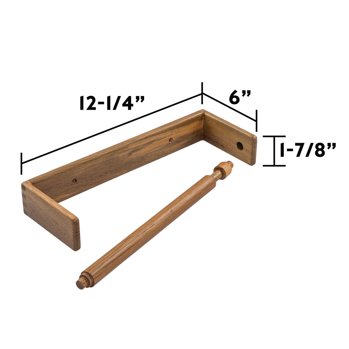 Teak Wall-Mount Paper Towel Holder