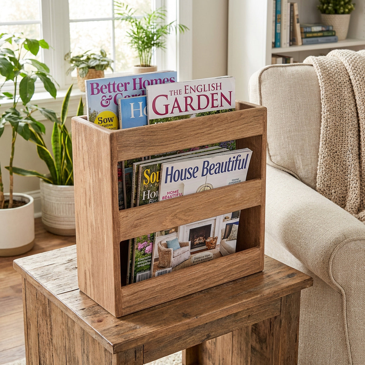 Whitecap Teak Magazine/Utility Rack