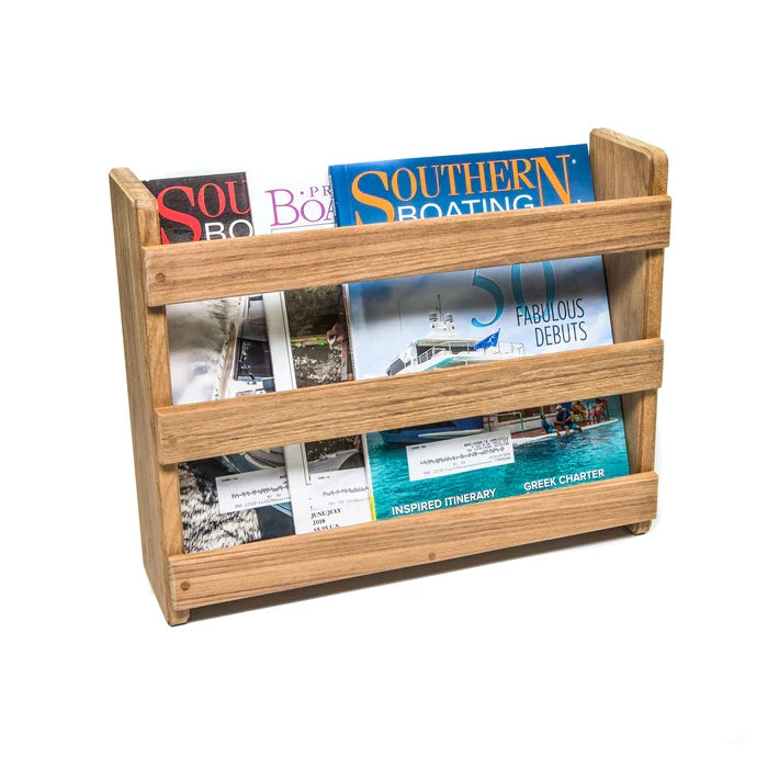 Teak Magazine Rack