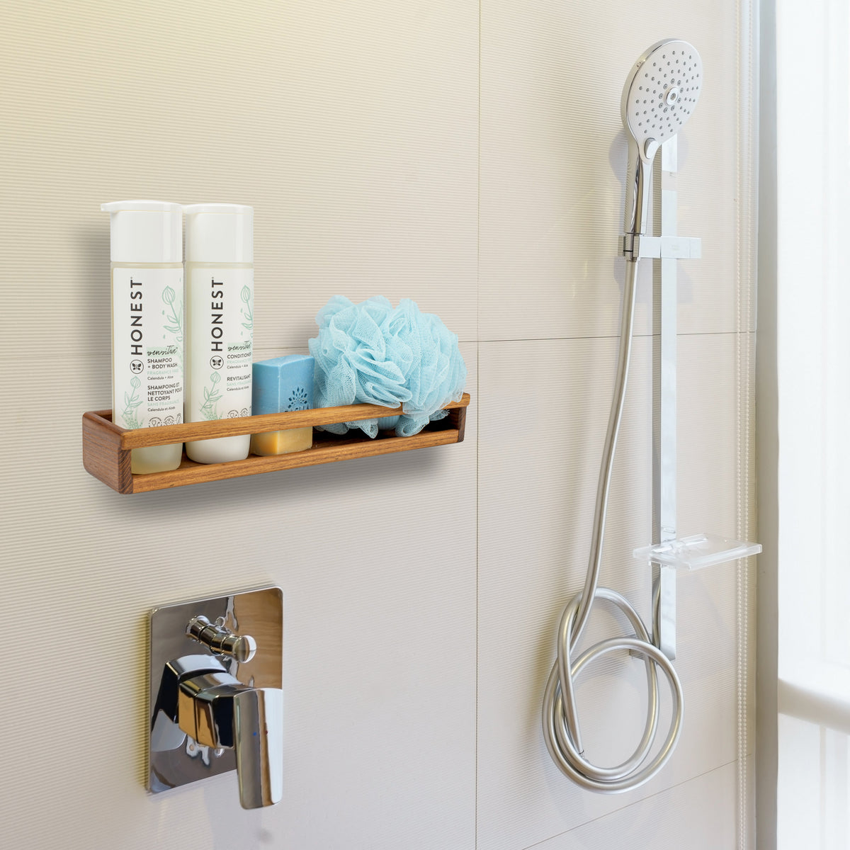 Teak Stow Rack