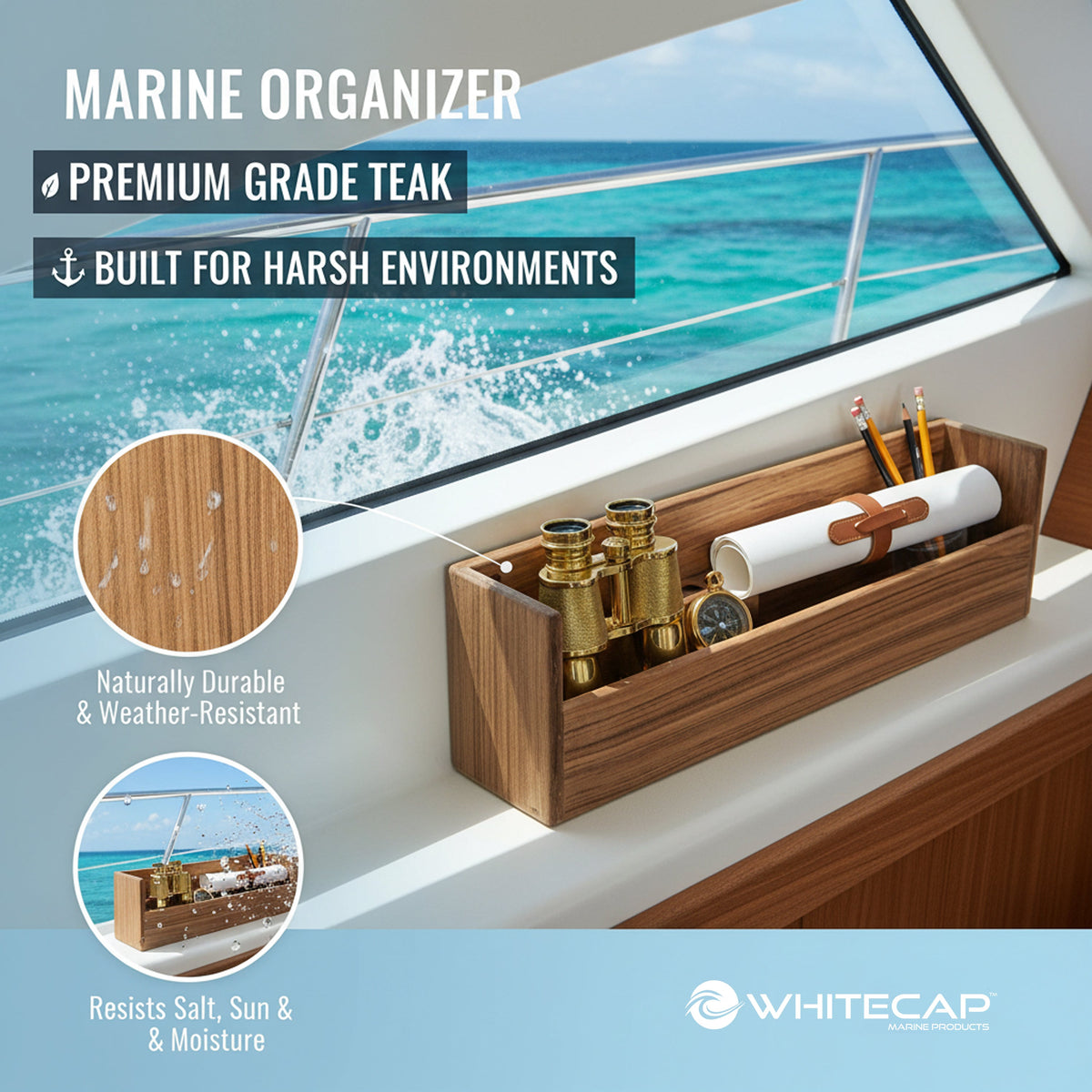 Whitecap Teak Navigation Rack