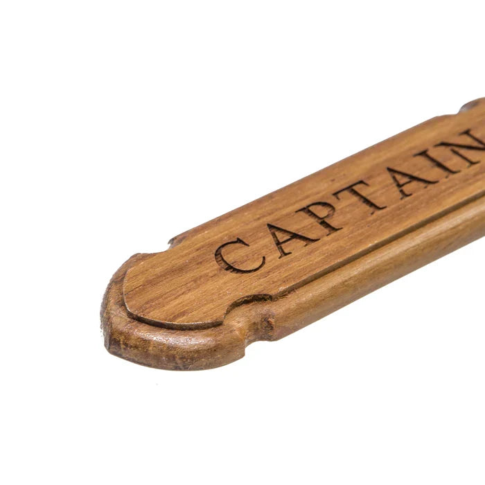 Cabin Teak Captain Name Plate