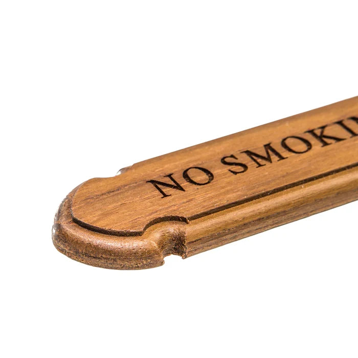 Whitecap Teak No Smoking Name Plate