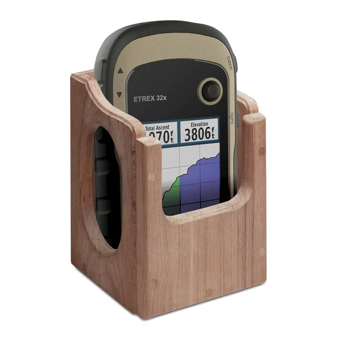 Premium Grade Teak Large Handheld VHF/GPS Rack