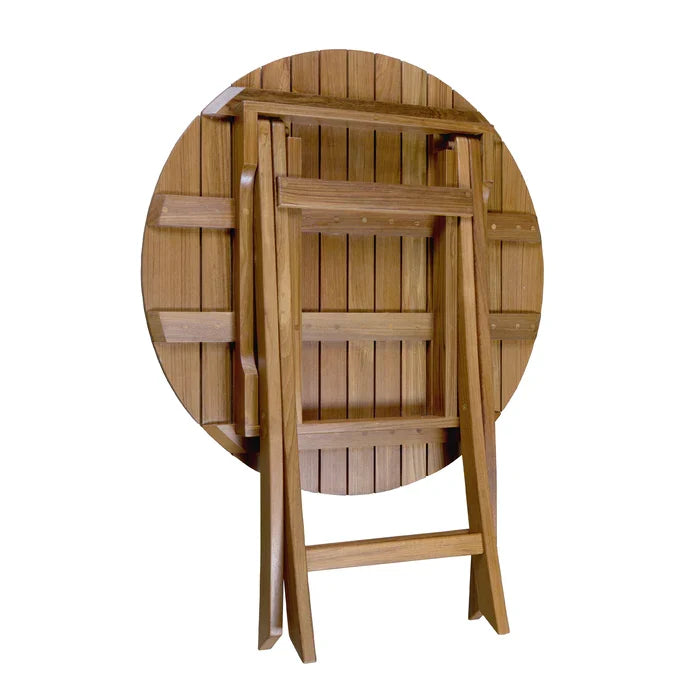 29-1/2" Premium Grade Teak Round Slat Table