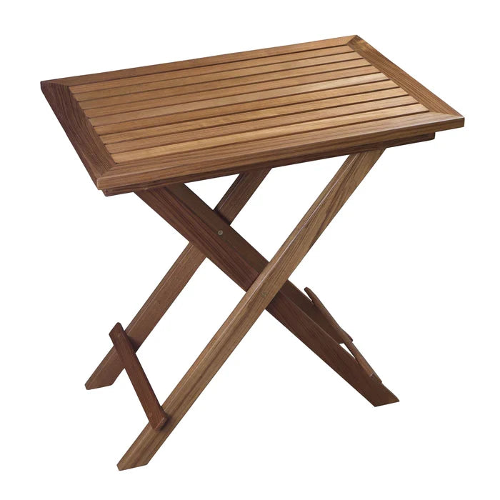 27-1/2" Premium Grade Teak Folding Slat Table