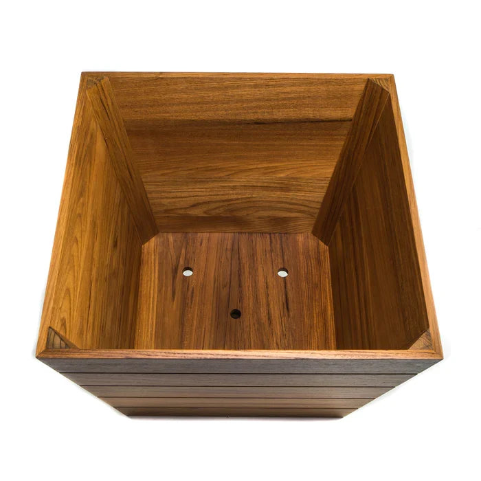 14" Medium Premium Grade Teak Planter Box