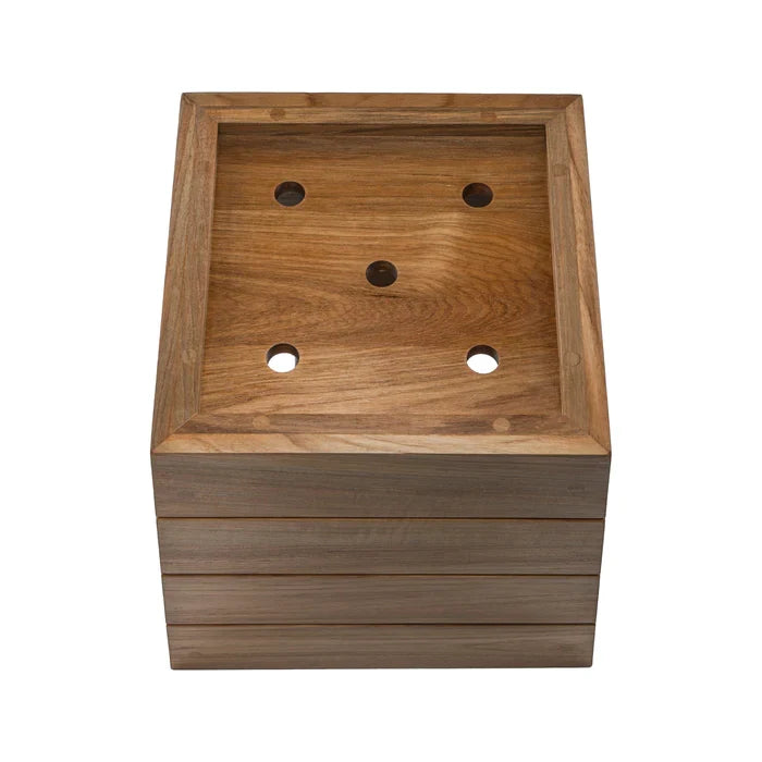 12" Small Premium Grade Teak Planter Box