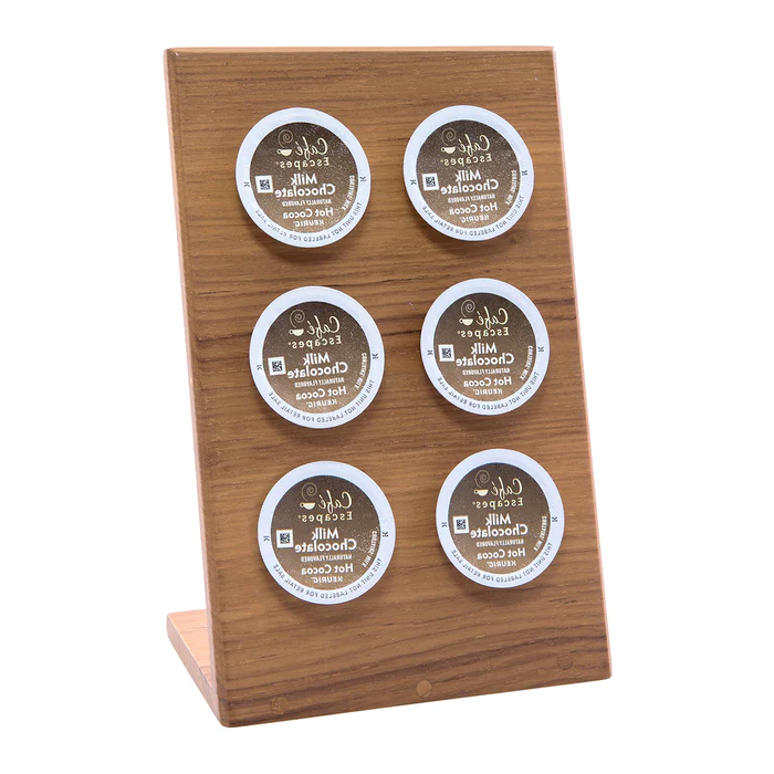 6" Premium Grade Teak 6-Pod K Cup Holder