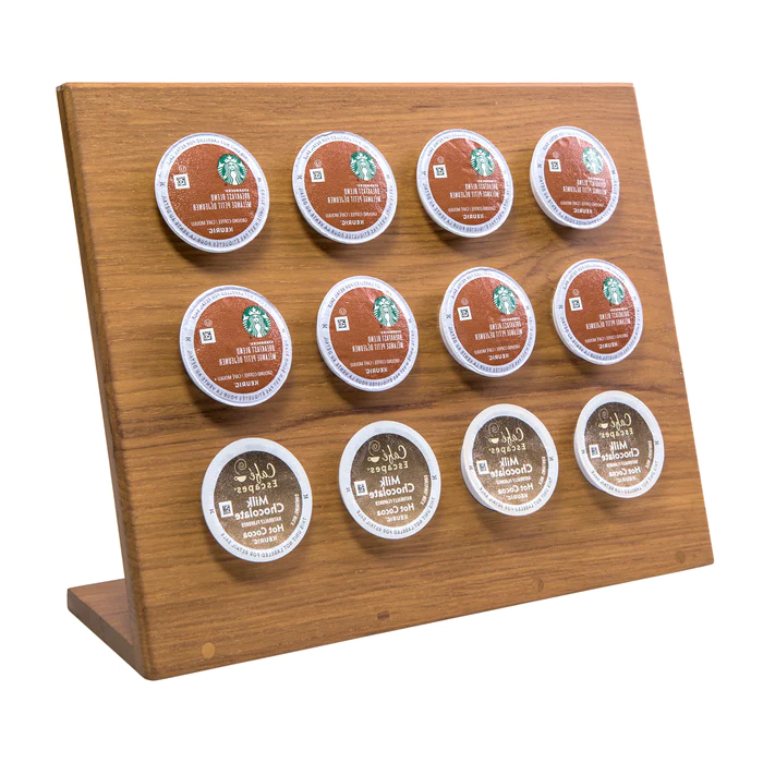 12" Premium Grade Teak 12-Pod K Cup Holder