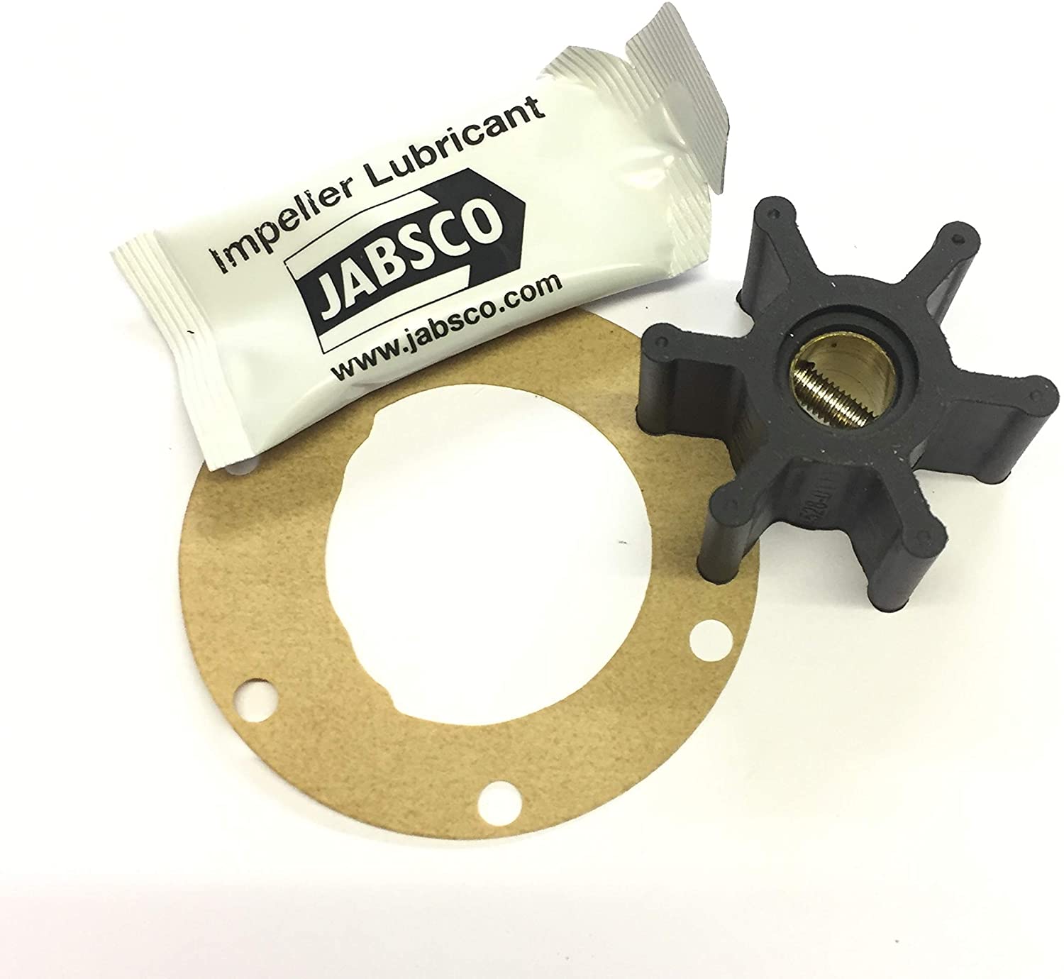 Jabsco, Impeller, Silhouette D, 1-9/16" dia., 6 Blade, Neoprene