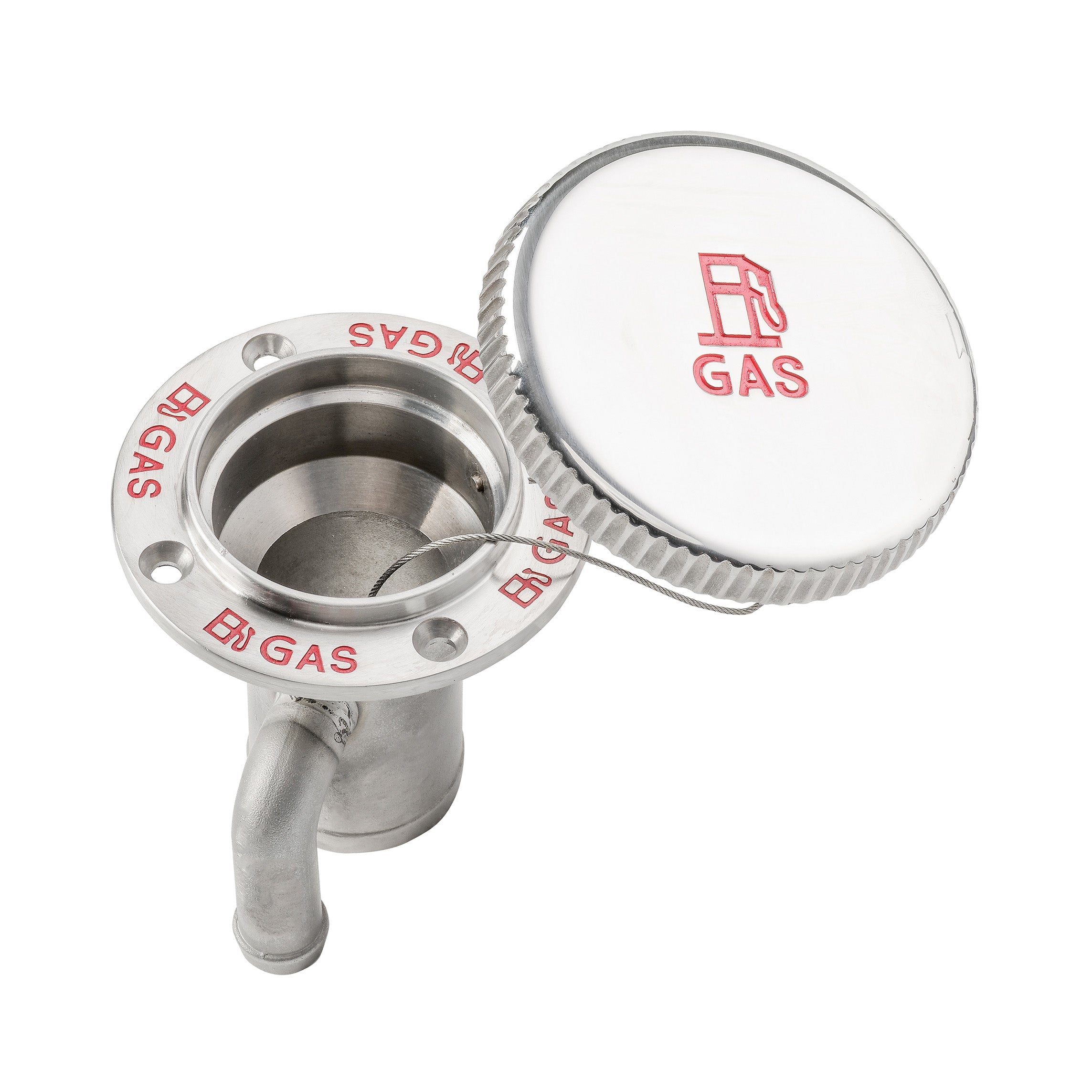Gas Deck Fill, 316 S.S. 90° EPA Deck Fill Pressurized (Gas)