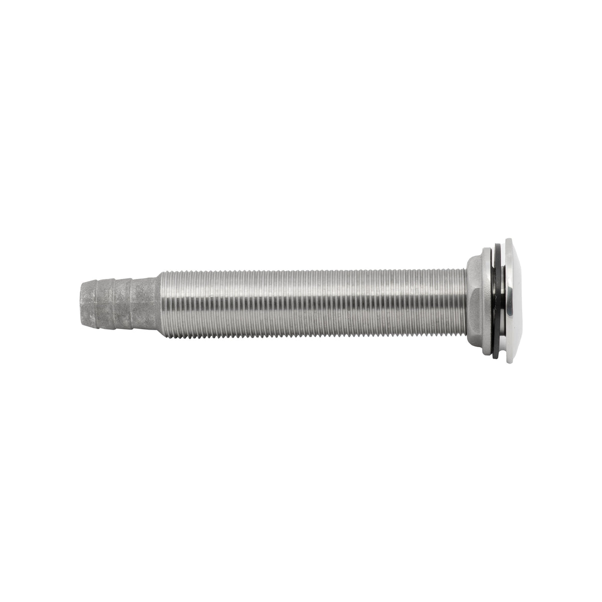 316 Stainless Steel Long Neck Thru Hull with Barb with 1" Hose