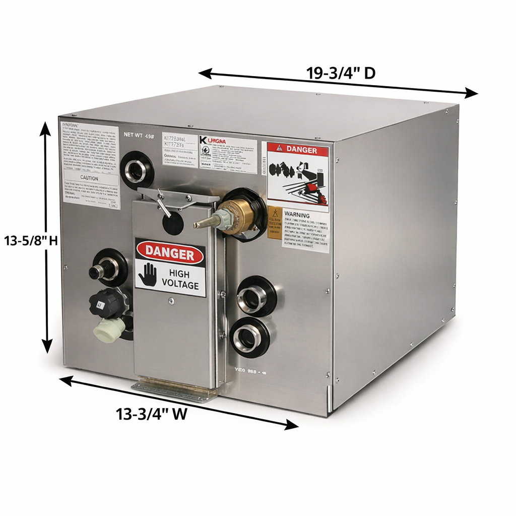 Kuuma, 6 Gallon, 120 Volt Electric Water Heater, Front Mount Engine Exchanger