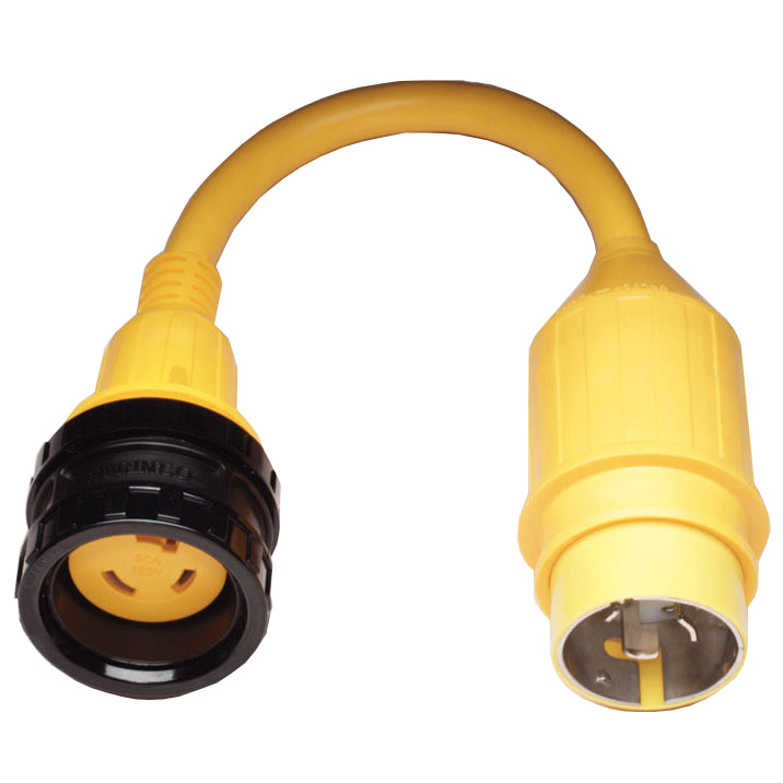 Pigtail Shore Power Adapter, 50A 125V Male to 30A 125V Female