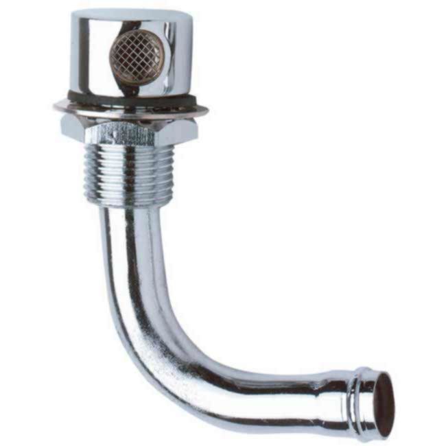 Thru-Hull Vent for 5/8" ID Hose, 90 Degree Elbow, 033201-10