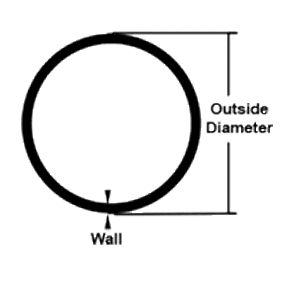 Stainless Steel Tube, 7/8" Dia., 0.065" Wall, 20' Length