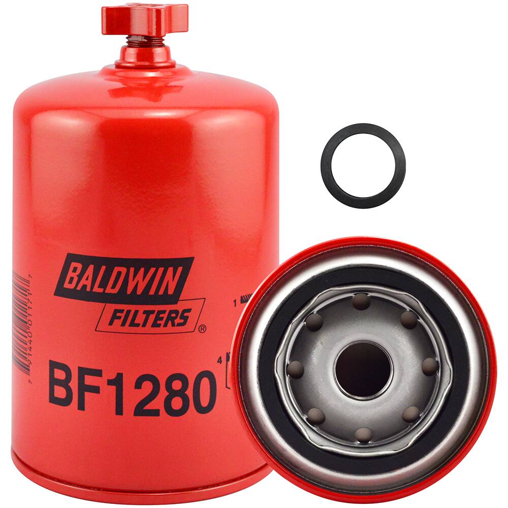 Baldwin Fuel / Water Separator Spin-on w/ Drain, BF1280