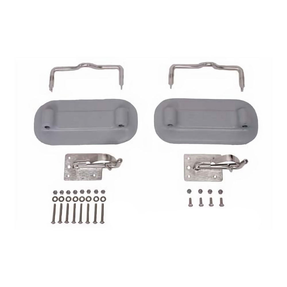 Snap Davits for Inflatable Boats, Grey Pads
