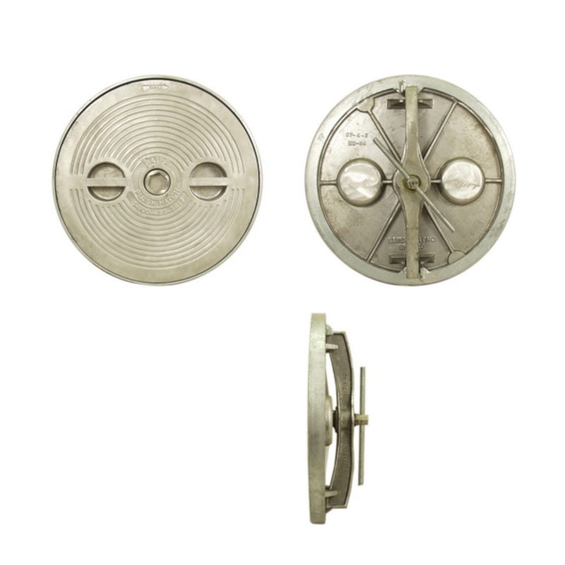 Baier Marine, Lift-Out Centerbolt Hatch, 18" Round, Steel Lid /Steel Ring