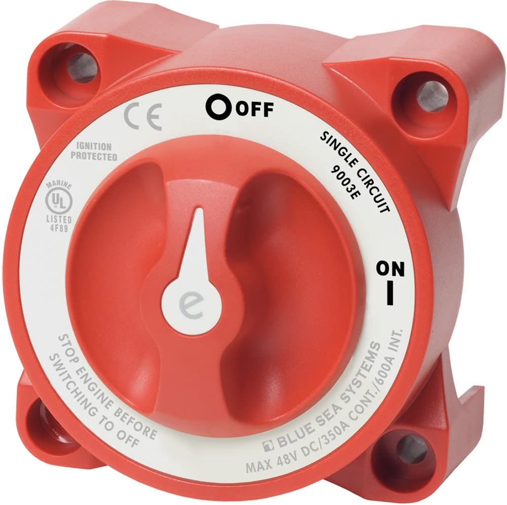 Blue Sea Systems, e-Series On/Off, 2 Position Battery Switch, 9003e