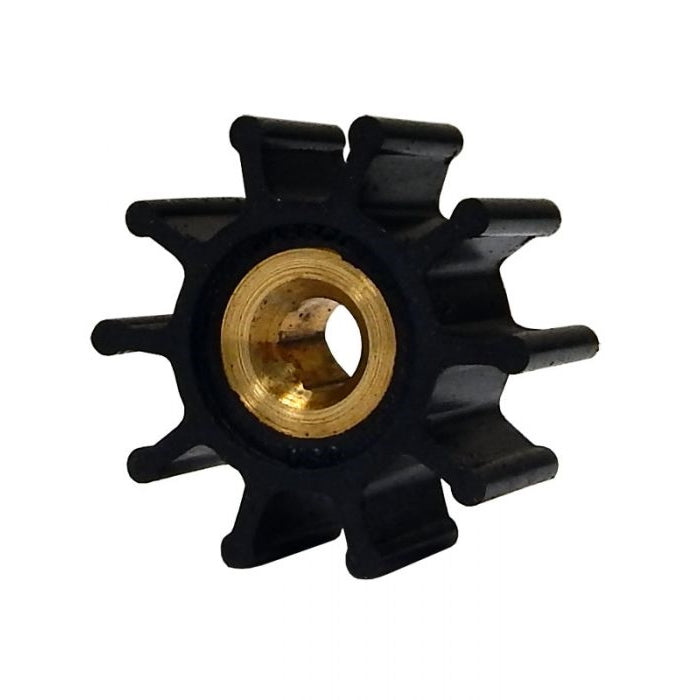 Jabsco, Impeller, Silhouette F, 1-9/16" dia., 10 Blade, Nitrile, Plastic Insert
