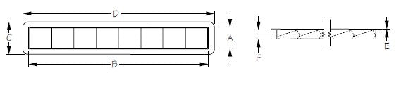 Sea-Dog, Recessed, Louvered Vent, 8 Slot, Stainless