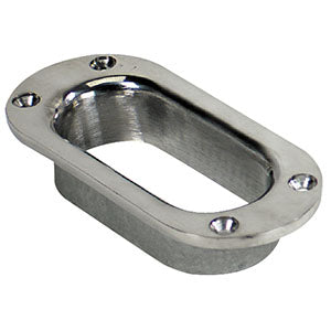 Hawse Pipe, Oval Plate, 3-3/4" x 1-1/2" Interior Hole