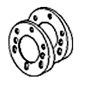 Back Mount Rack, 20 Deg.Wedge Kit