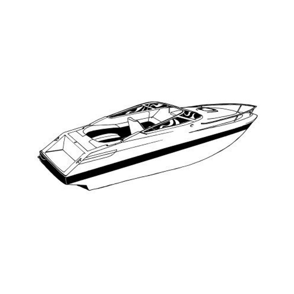 Carver Semi-Custom Boat Cover, V-Hull, Low Profile Cuddy Cabin, Inboard/Outdrive