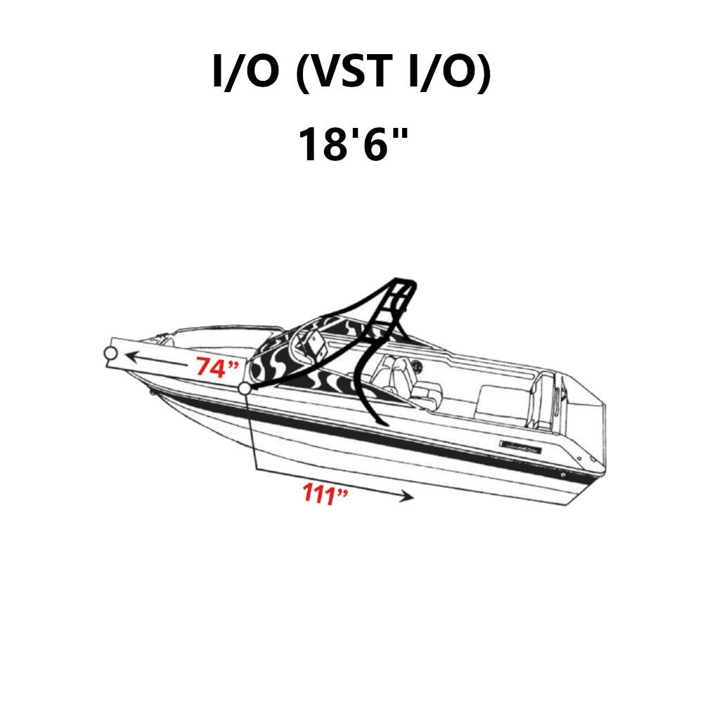 Carver Semi-Custom Boat Cover, V-Hull Runabout w/Ski Tower, Inboard/Outdrive