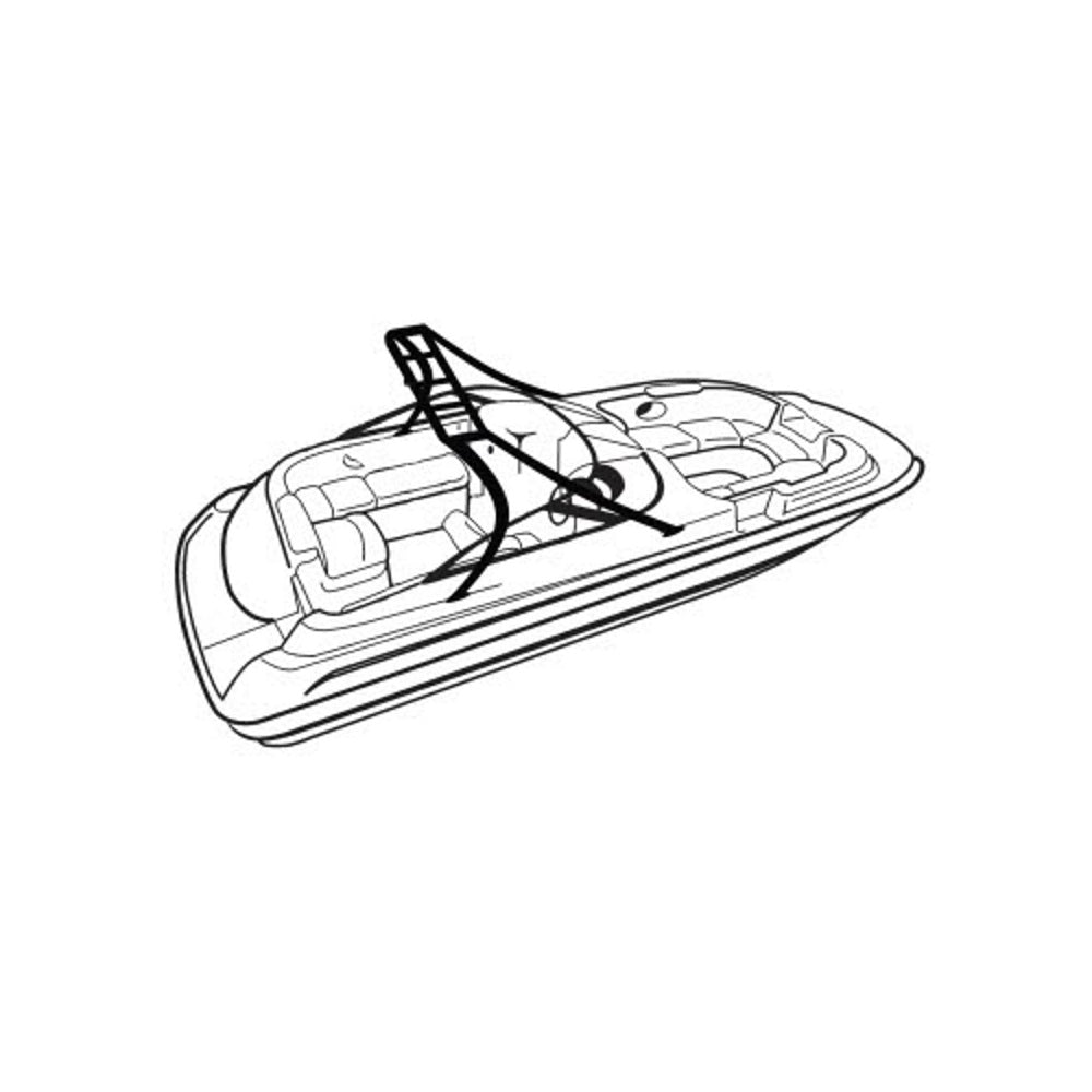 Carver Semi-Custom Cover, Deck Boat, w/Ski Tower, Inboard