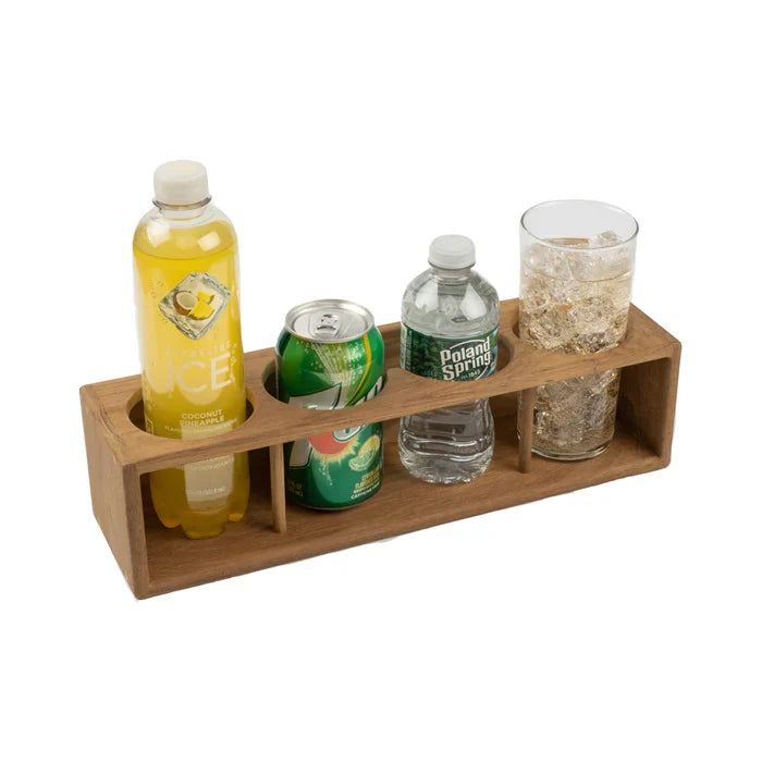 Teak Insulated Drink Holder, Binocular Rack