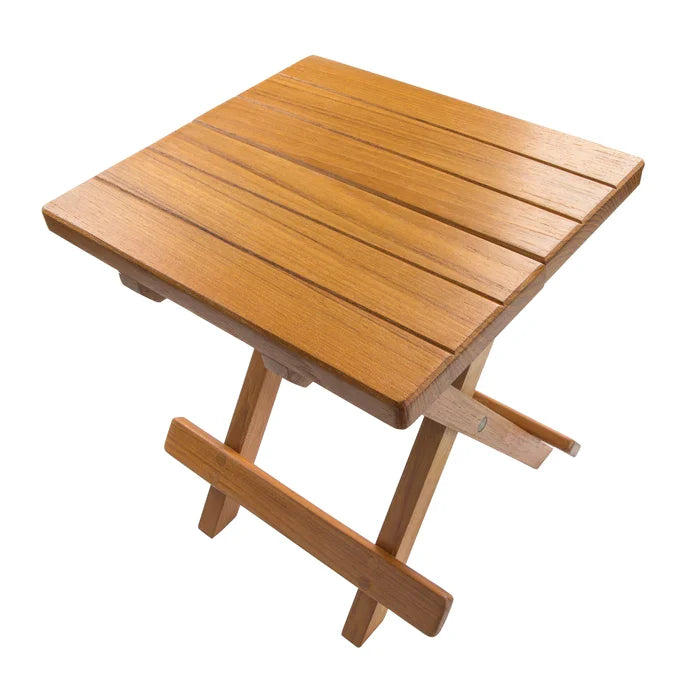 Premium Grade Teak Grooved Top Fold Away Table