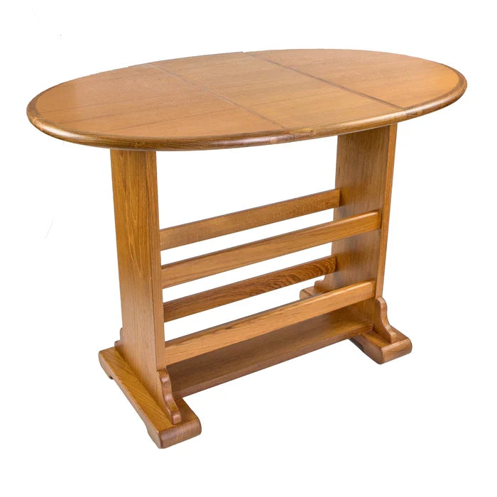 27-3/4" Premium Grade Teak Drop Leaf Table