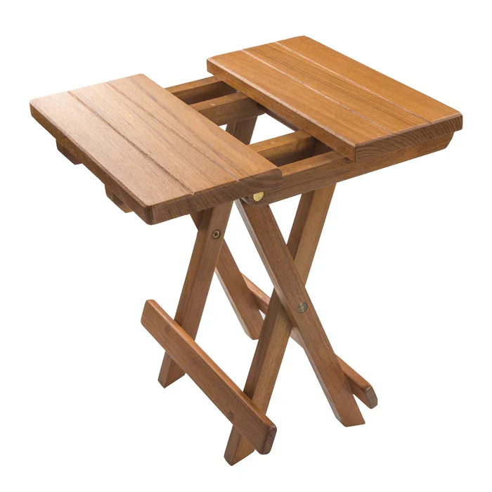 Premium Grade Teak Grooved Top Fold Away Table