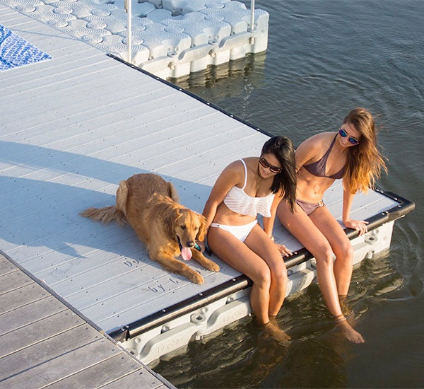 Floating L-Dock Head Only (Access Walkway Sold  Separately)