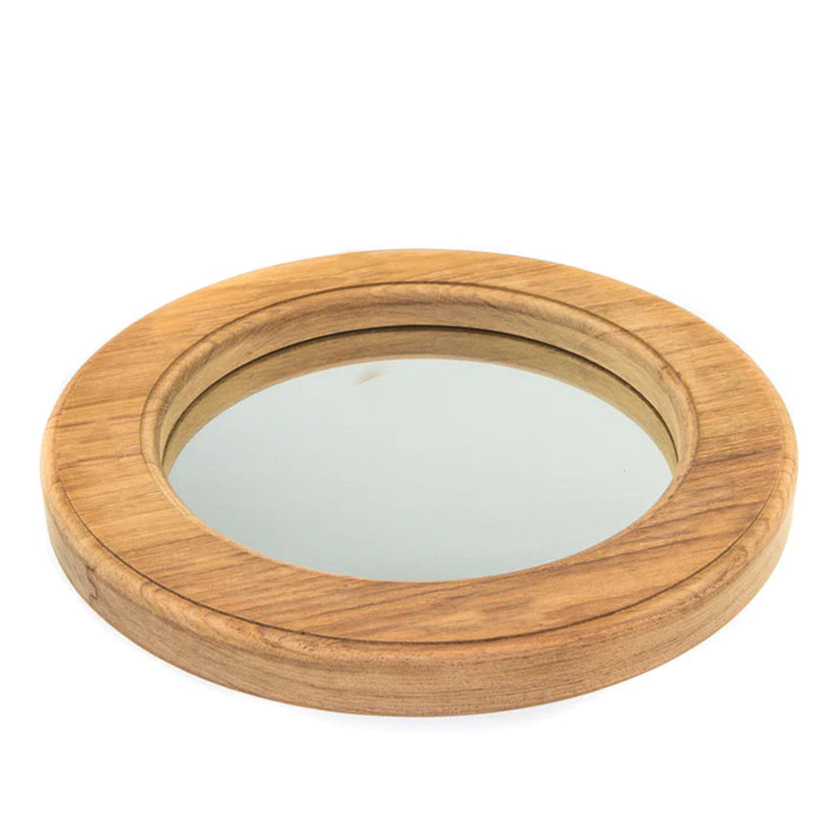 10-1/2" Premium Grade Teak Porthole Mirror
