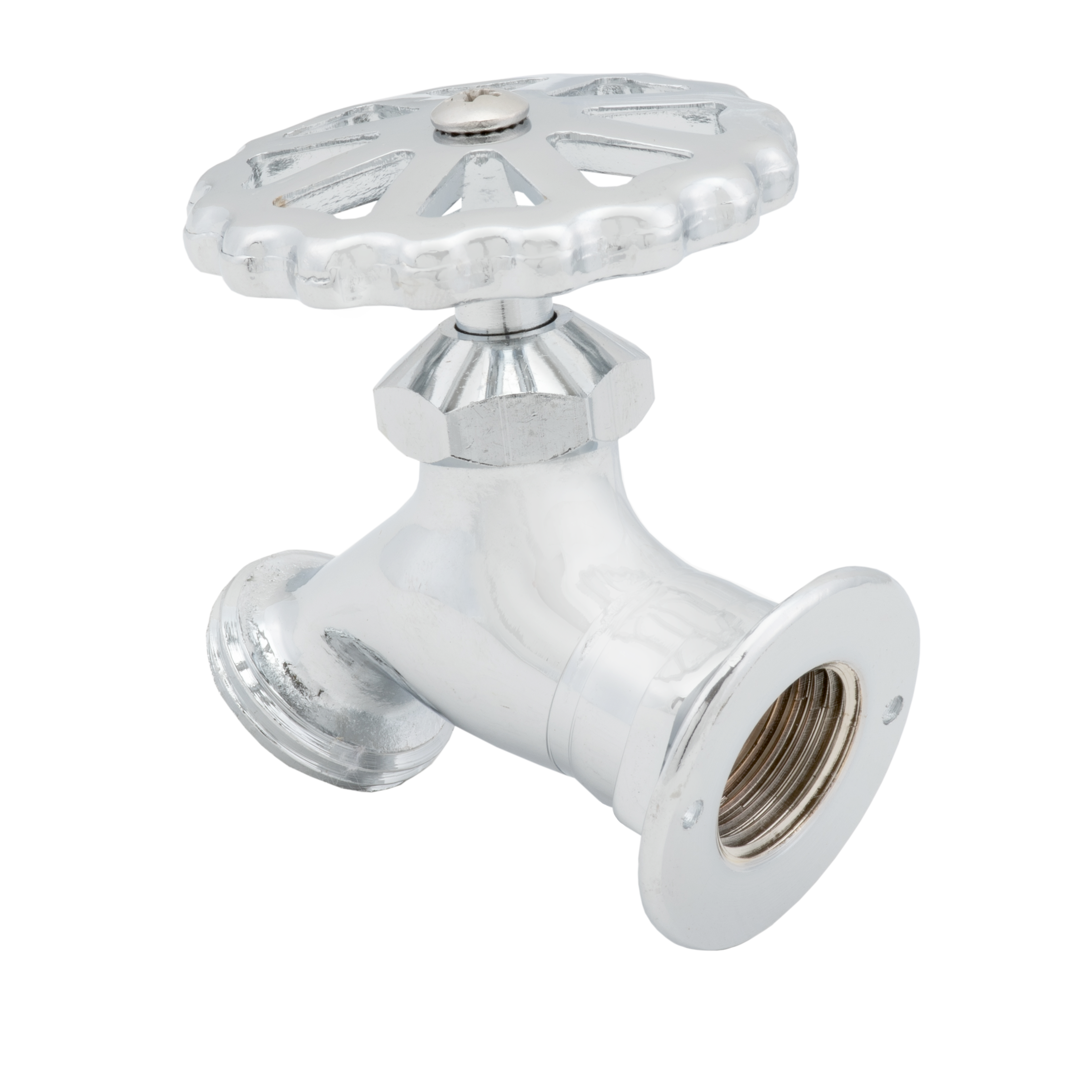 1/2" FIPT x 3/4" GHT - Chrome Plated Brass Stainless Steel - Regular Sillcock